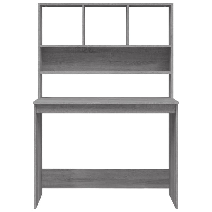 Scrivania Mensole Grigio Sonoma 102x45x148 cm Legno Multistrato 823006