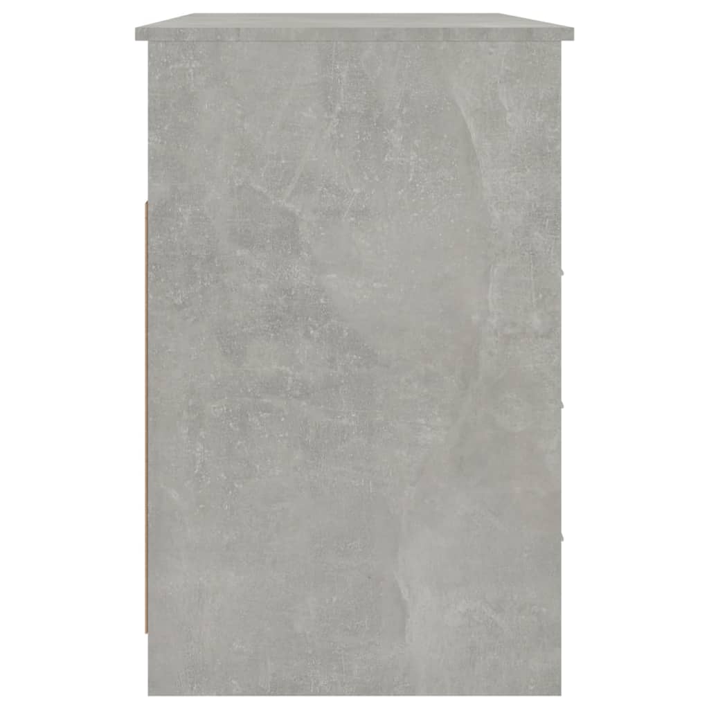 Scrivania Cassetti Grigio Cemento 102x50x76cm Legno Multistrato cod mxl 64780