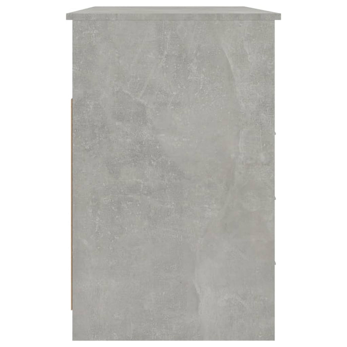 Scrivania Cassetti Grigio Cemento 102x50x76cm Legno Multistrato cod mxl 64780