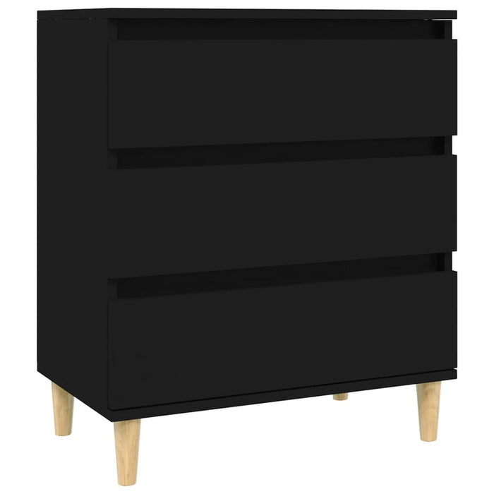 Credenza Nero 60x35x70 cm in Legno Multistrato cod mxl 27245