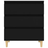 Credenza Nero 60x35x70 cm in Legno Multistrato cod mxl 27245