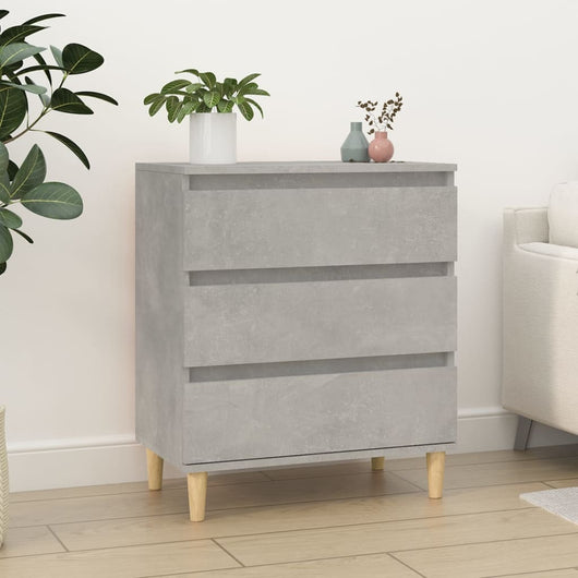 Credenza Grigio Cemento 60x35x70 cm in Legno Multistrato cod mxl 27280