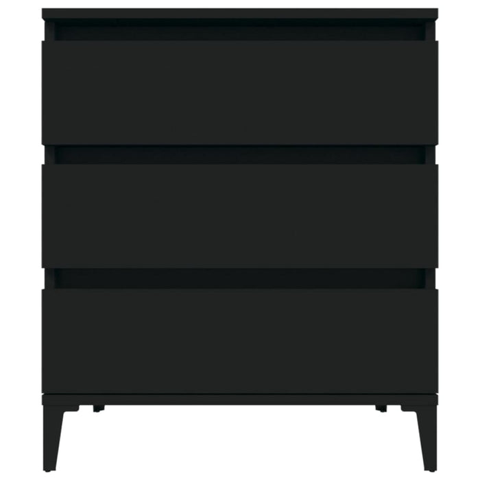 Credenza Nero 60x35x70 cm in Legno Multistrato cod mxl 28125