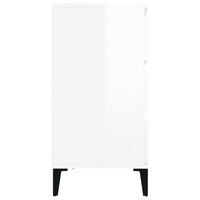 Credenza Bianco Lucido 60x35x70 cm in Legno Multistrato cod mxl 14501