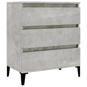 Credenza Grigio Cemento 60x35x70 cm in Legno Multistrato cod mxl 28126