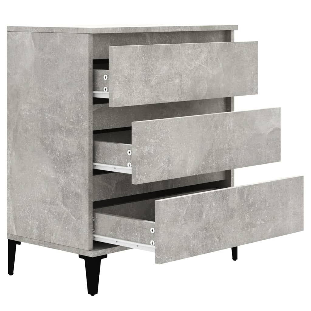 Credenza Grigio Cemento 60x35x70 cm in Legno Multistrato cod mxl 28126