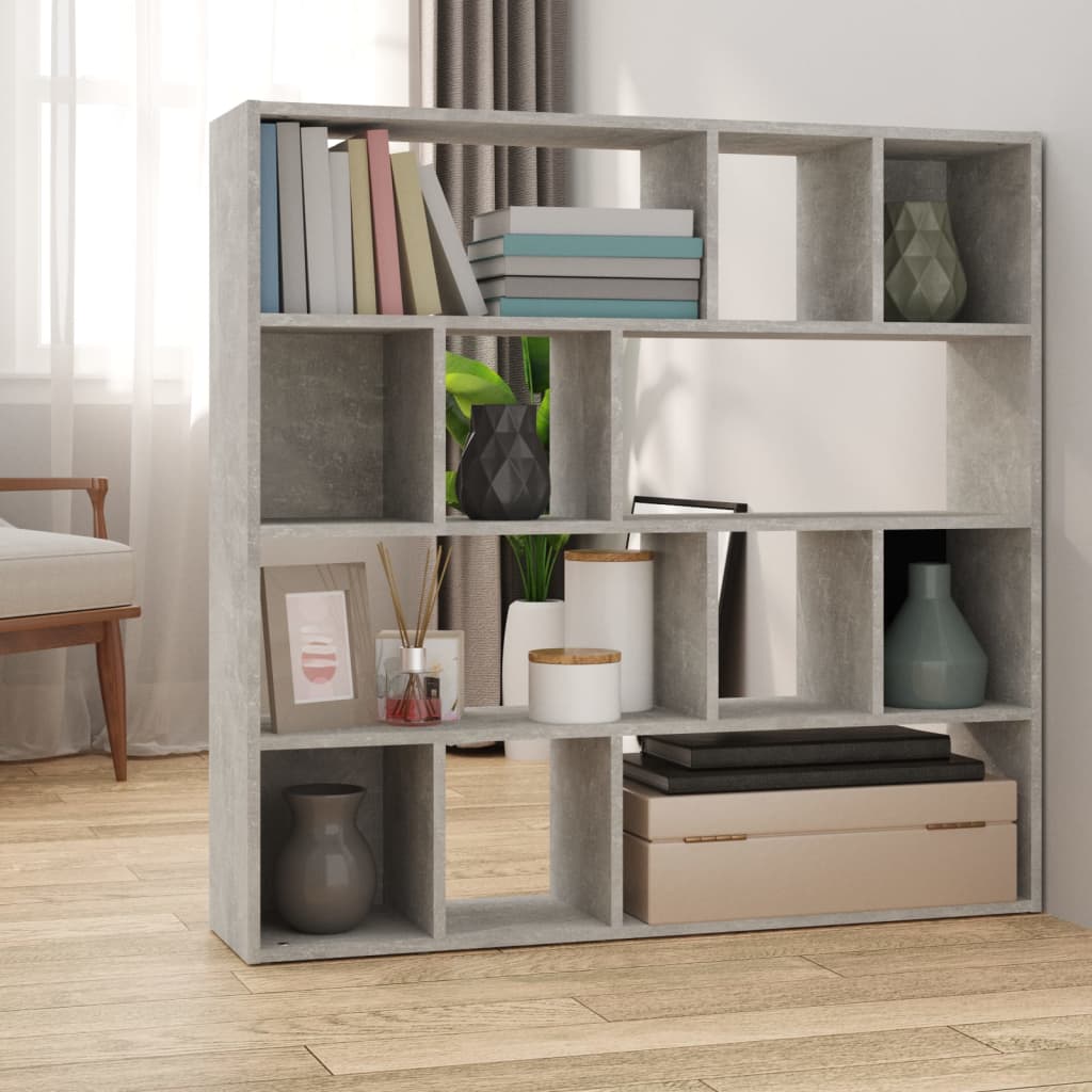 Libreria/Divisorio Grigio Cemento 105x24x102 cm cod mxl 63703