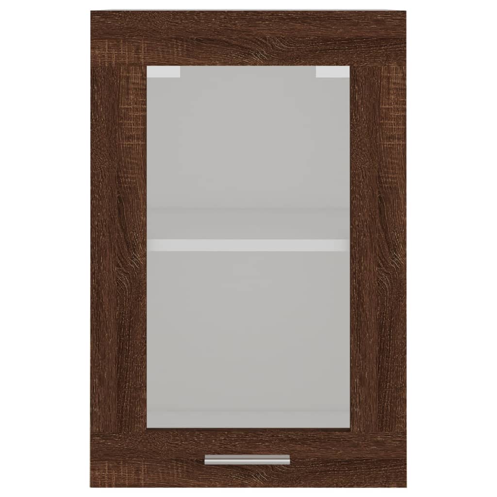 Pensile Vetro Rovere Marrone 40x31x60 cm Legno Multistrato 826347