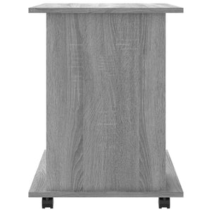 Armadietto con Ruote Grigio Sonoma 60x45x60cm Legno Multistrato cod mxl 41050