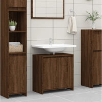 Armadietto Bagno Rovere Marrone 60x33x61cm Legno Ingegnerizzato 826359