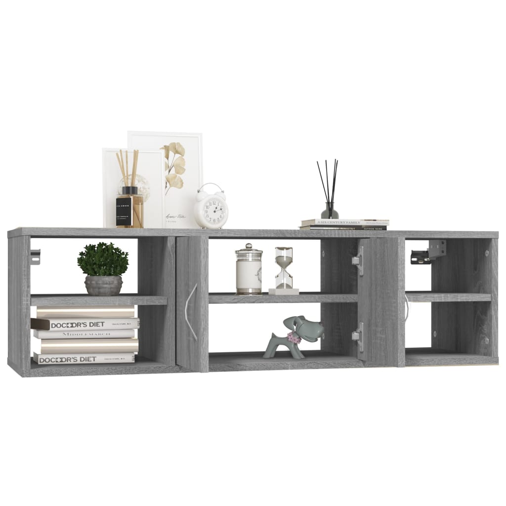 Mensola a Muro Grigio Sonoma 102x30x29 cm Legno Multistrato cod mxl 33051