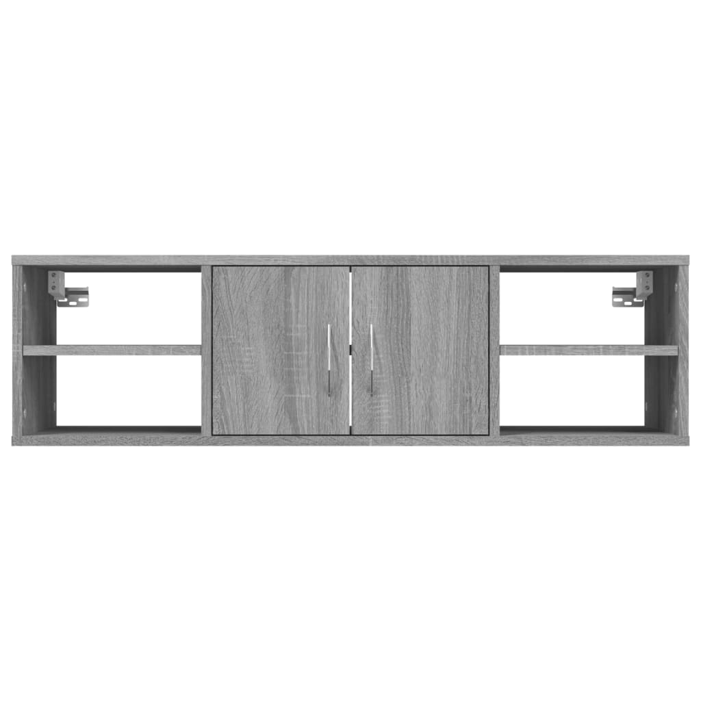 Mensola a Muro Grigio Sonoma 102x30x29 cm Legno Multistrato cod mxl 33051