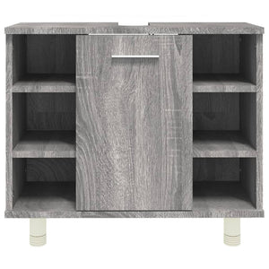 Armadietto Bagno Grigio Sonoma 60x32x53,5 cm Legno Multistrato cod mxl 5495