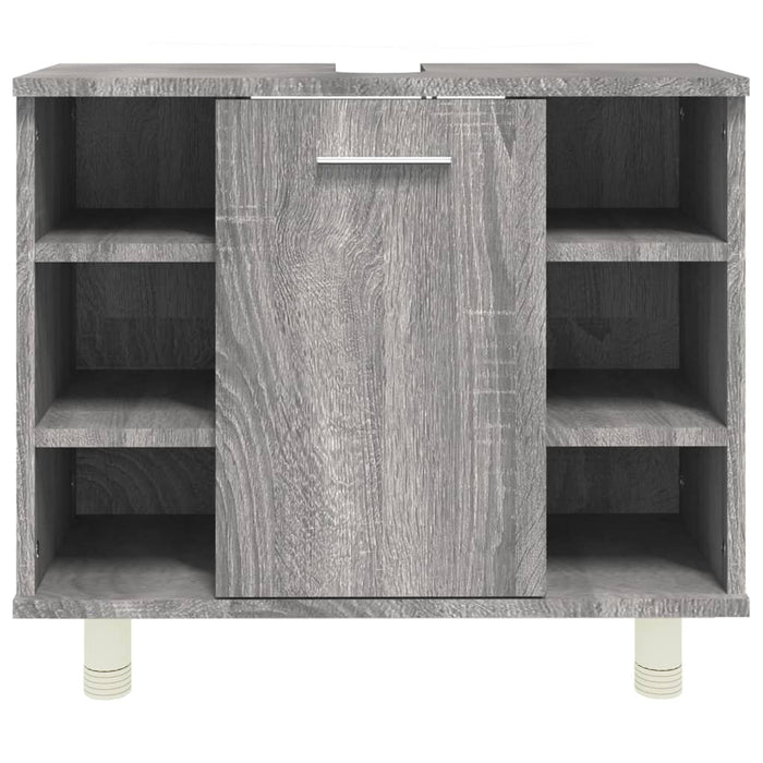 Armadietto Bagno Grigio Sonoma 60x32x53,5 cm Legno Multistrato cod mxl 5495