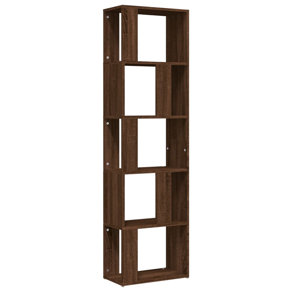 Libreria Rovere Marrone 45x24x160 cm in Legno Multistrato