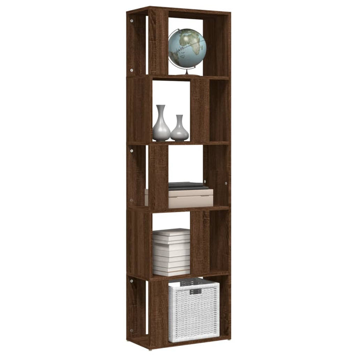 Libreria Rovere Marrone 45x24x160 cm in Legno Multistrato