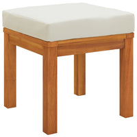 Sgabelli da Giardino con Cuscini 2pz 40x40x42cm Massello Acacia 319719