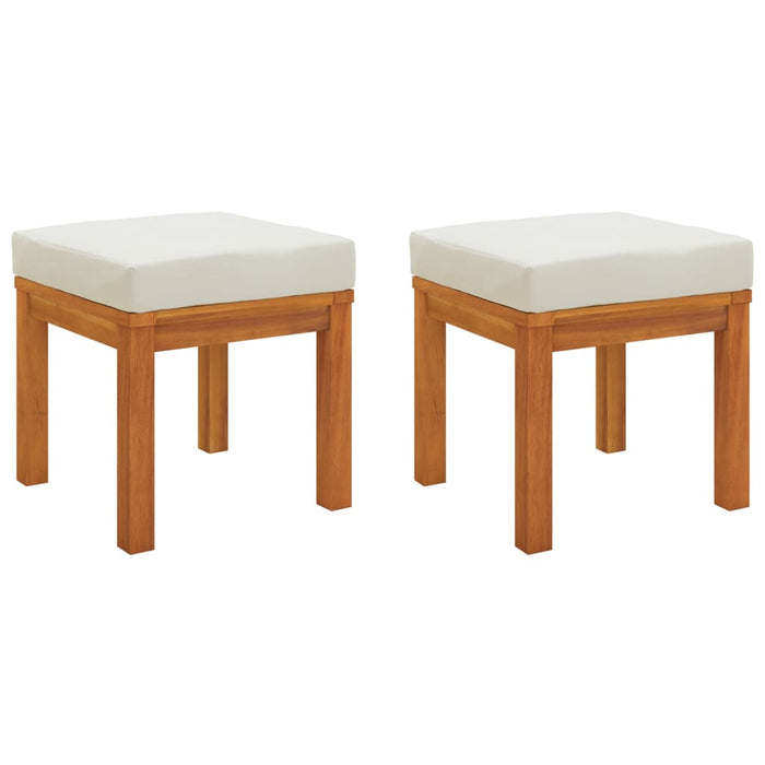 Set da Pranzo da Giardino 3pz con Cuscini Legno Massello Acacia 319721