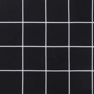 Cuscino per Pallet Motivo a Quadri Nero 60x60x12 cm in Tessuto 360463