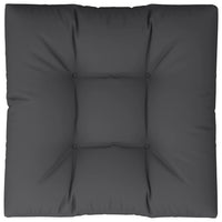 Cuscino per Pallet Nero 80x80x12 cm in Tessuto 360498