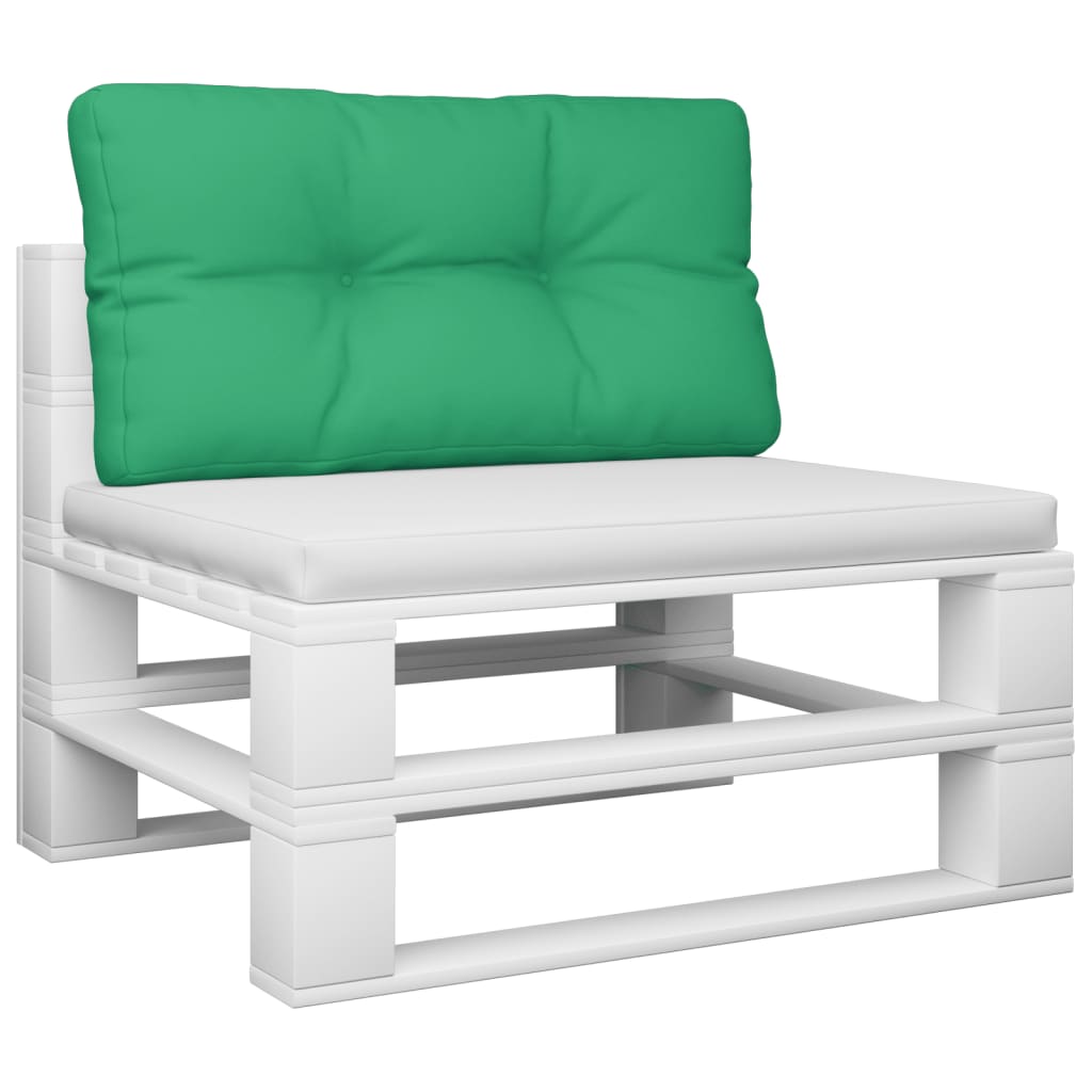 Cuscino per Pallet Verde 80x40x12 cm in Tessuto 360606