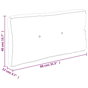 Cuscino per Pallet Rosso Vino 80x40x12 cm in Tessuto 360610