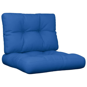 Cuscini per Pallet 2 pz Blu Reale in Tessuto 360655