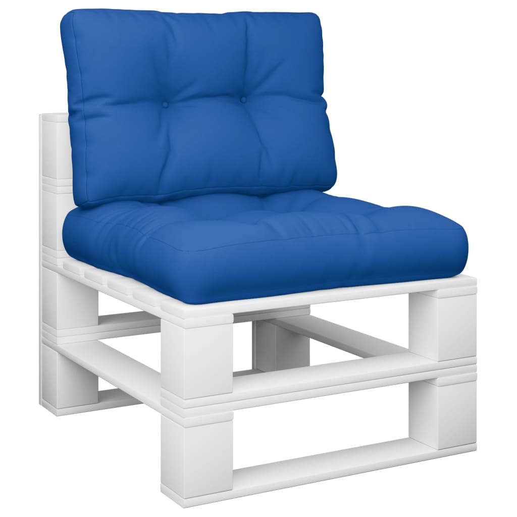 Cuscini per Pallet 2 pz Blu Reale in Tessuto 360655