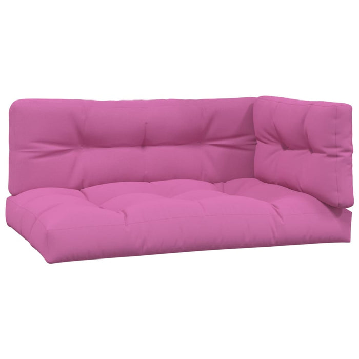 Cuscini per Pallet 3 pz Rosa in Tessuto 360775