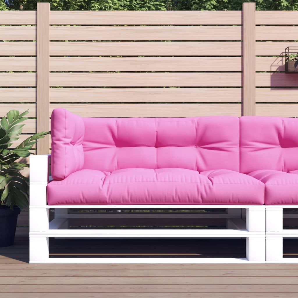 Cuscini per Pallet 3 pz Rosa in Tessuto 360775