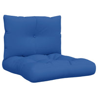 Cuscini per Pallet 2 pz Blu Reale in Tessuto 360844