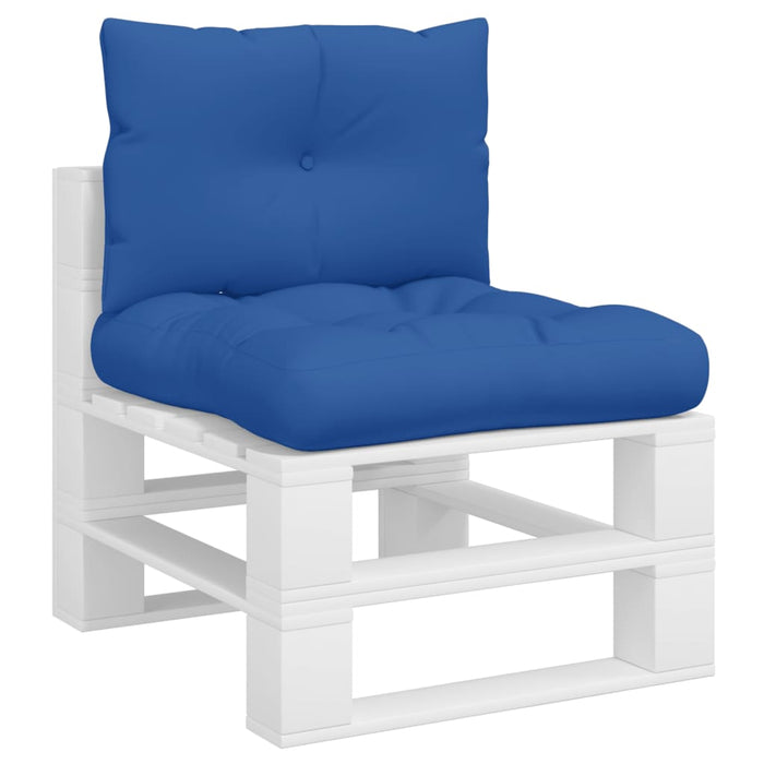 Cuscini per Pallet 2 pz Blu Reale in Tessuto 360844