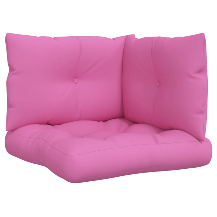 Cuscini per Pallet 3 pz Rosa in Tessuto Oxford 360876