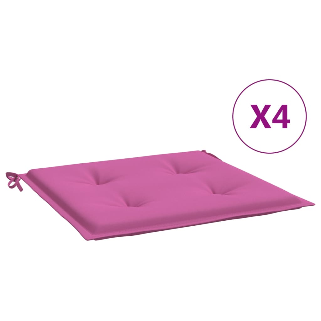 Cuscini per Sedia 4 pz Rosa 40x40x3 cm in Tessutocod mxl 70465