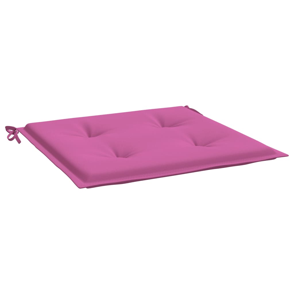 Cuscini per Sedia da Giardino 6 pz Rosa 40x40x3 cm in Tessuto 361028