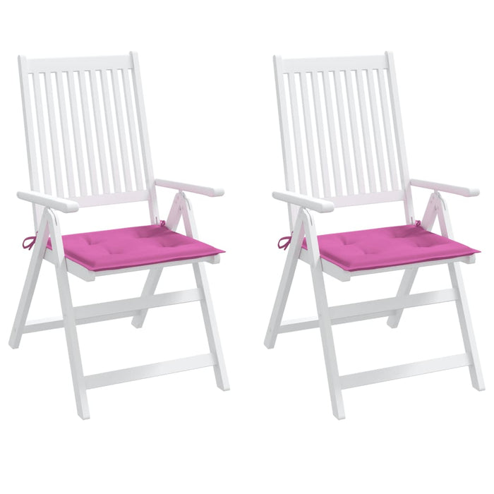 Cuscini per Sedia da Giardino 2 pz Rosa 50x50x3 cm in Tessuto 361092