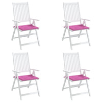 Cuscini per Sedia 4 pz Rosa 50x50x3 cm in Tessutocod mxl 94481