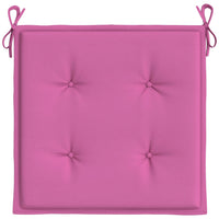 Cuscini per Sedia da Giardino 4 pz Rosa 50x50x3 cm in Tessuto 361093