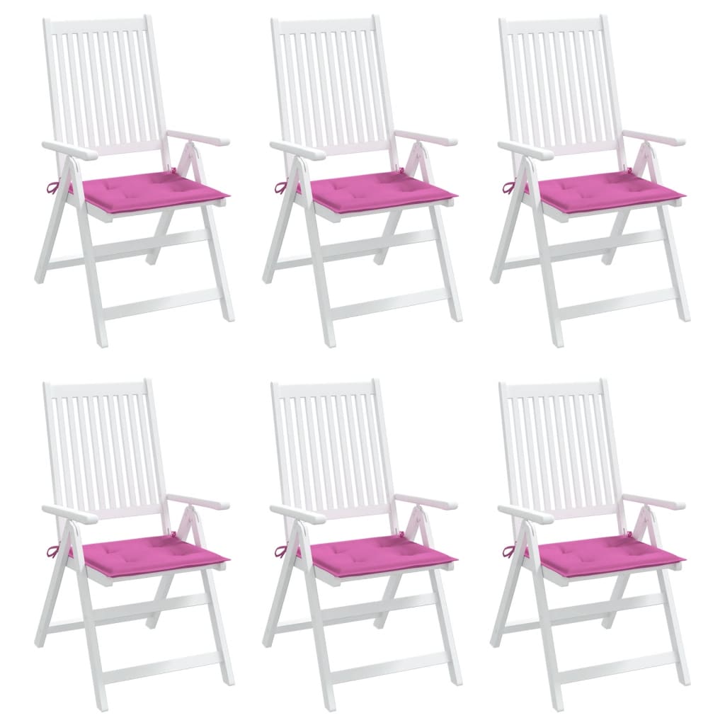 Cuscini per Sedia 6 pz Rosa 50x50x3 cm in Tessutocod mxl 118444