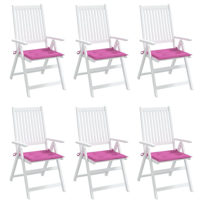 Cuscini per Sedia 6 pz Rosa 50x50x3 cm in Tessutocod mxl 118444