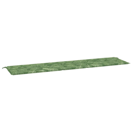 Cuscino Panca da Giardino Motivo a Foglie 200x50x3 cm Tessutocod mxl 70461