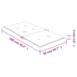 Cuscini per Sedia Schienale Basso 4 pz Multicolore in Tessuto 361326