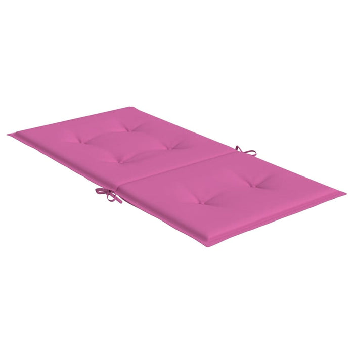 Cuscini per Sedia con Schienale Basso 4 pz Rosa in Tessuto 361335