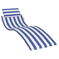 Cuscino per Lettino a Righe Bianche e Blu in Tessuto Oxfordcod mxl 95638