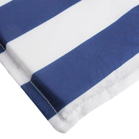 Cuscino per Lettino a Righe Bianche e Blu in Tessuto Oxford 361399