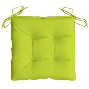 Cuscini per Sedia 2 pz Verde Intenso 40x40x7 cm Tessuto Oxford 361483