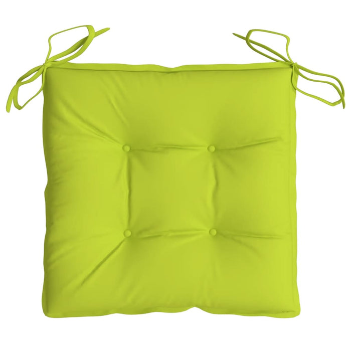 Cuscini per Sedia 4 pz Verde Intenso 40x40x7 cm Tessuto Oxford 361484