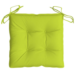 Cuscini per Sedia 6 pz Verde Intenso 40x40x7 cm Tessuto Oxford 361485