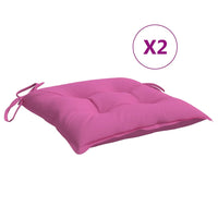 Cuscini per Sedia 2pz Rosa 40x40x7 cm Tessutocod mxl 71631