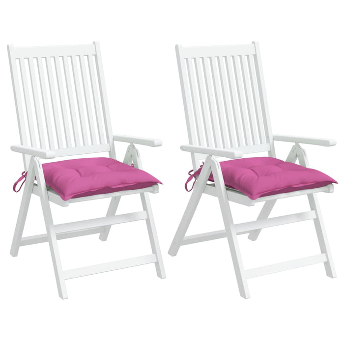 Cuscini per Sedia 2pz Rosa 40x40x7 cm Tessutocod mxl 71631